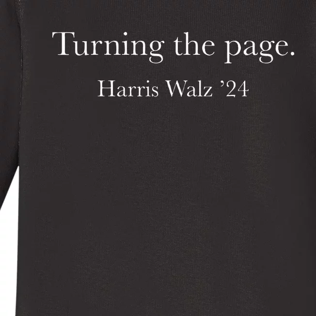 Kamala Harris Turning The Page Baby Long Sleeve Bodysuit