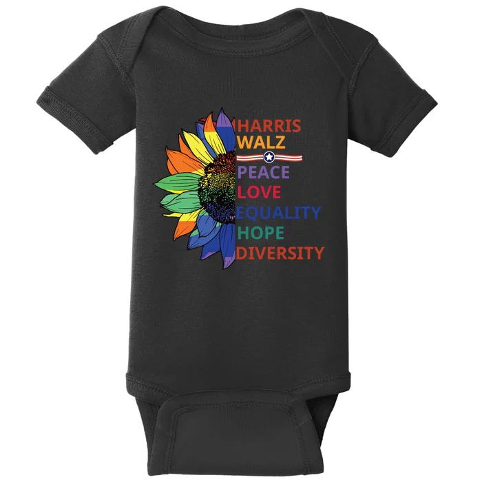 Kamala Harris Tim Walz Waltz Baby Bodysuit