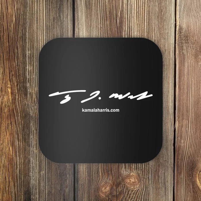 Kamala Harris Tim Walz Signature Coaster