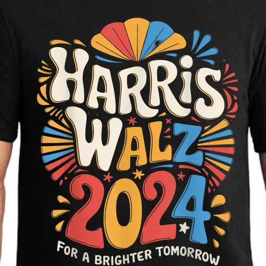 Kamala Harris Tim Waltz Campaign Harris Walz 2024 Election Pajama Set