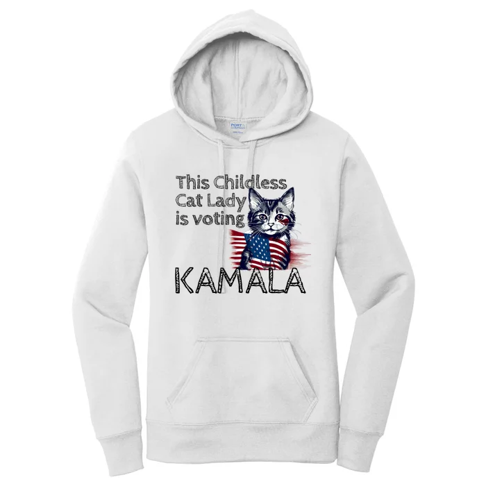 Kamala Harris This Crazy Cat Lady Is Voting Kamala Women's Pullover Hoodie