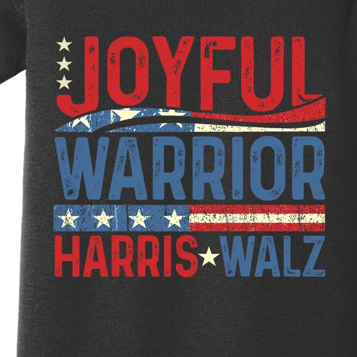 Kamala Harris Tim Walz Waltz 2024 Joyful Warriors Baby Bodysuit