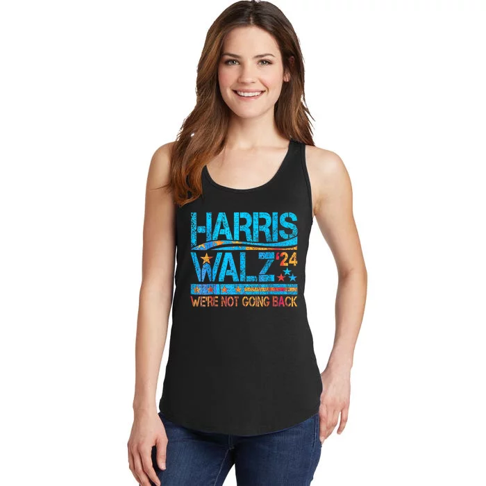 Kamala Harris Tim Walz Waltz Ladies Essential Tank