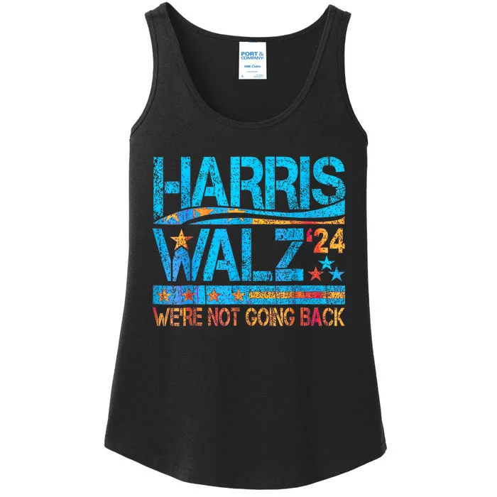 Kamala Harris Tim Walz Waltz Ladies Essential Tank