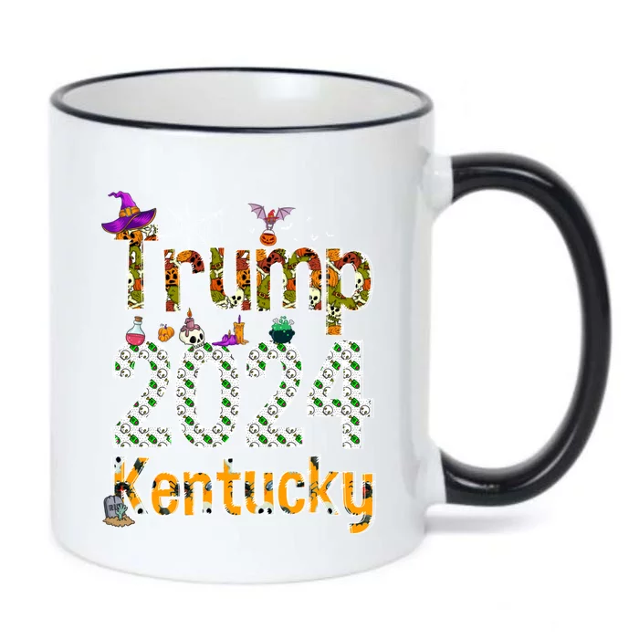 Kentucky Halloween Trump 2024 Election Gift Black Color Changing Mug