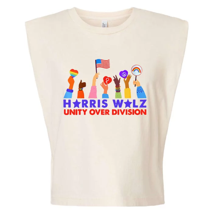 Kamala Harris Tim Walz Walz Boho Aesthetic Garment-Dyed Women's Muscle Tee