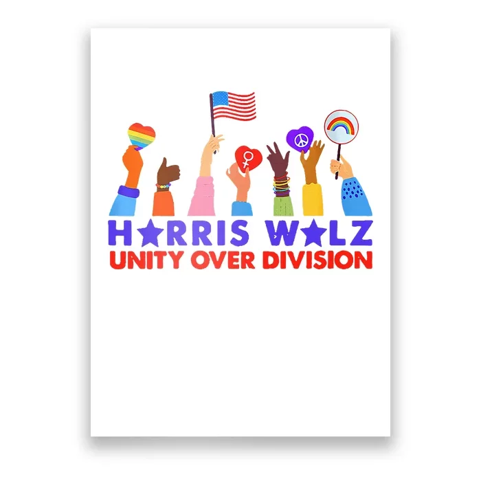 Kamala Harris Tim Walz Walz Boho Aesthetic Poster