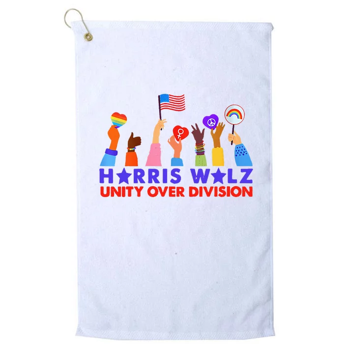 Kamala Harris Tim Walz Walz Boho Aesthetic Platinum Collection Golf Towel