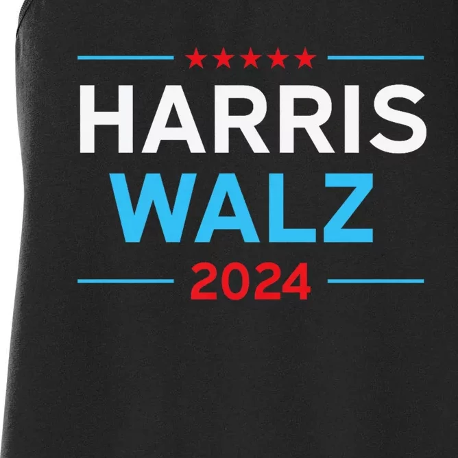 Kamala Harris Tim Walz Waltz Harris Walz 2024 President Vp Women's Racerback Tank