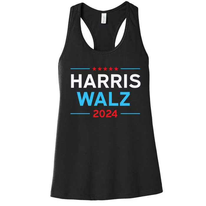 Kamala Harris Tim Walz Waltz Harris Walz 2024 President Vp Women's Racerback Tank