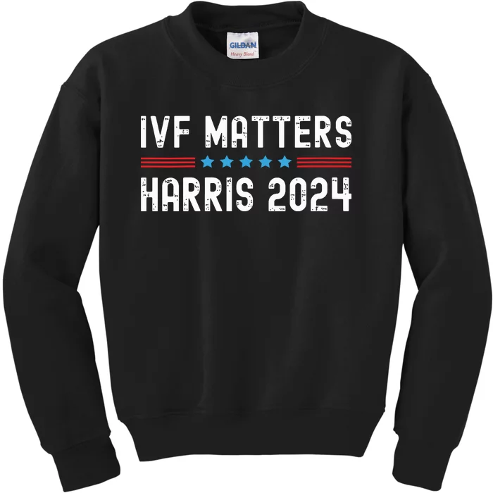 Kamala Harris Tim Walz Ivf Matters President 2024 Kids Sweatshirt