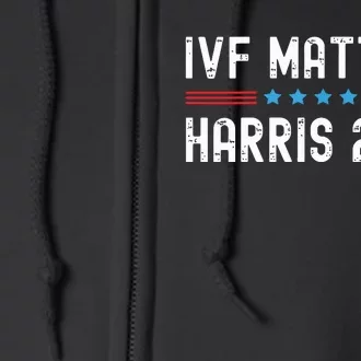 Kamala Harris Tim Walz Ivf Matters President 2024 Full Zip Hoodie