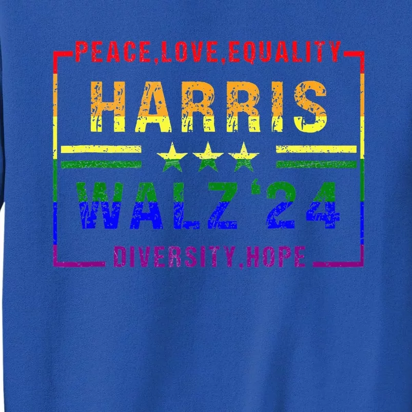 Kamala Harris Tim Walz 2024 Peace Lgbt Harris Walz Waltz Sweatshirt