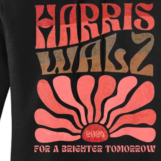 Kamala Harris Tim Walz 2024 Boho Aesthetic Harris Waltz 2024 Women's Pullover Hoodie