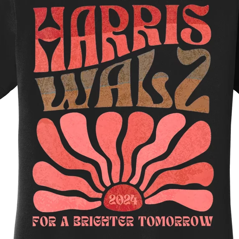 Kamala Harris Tim Walz 2024 Boho Aesthetic Harris Waltz 2024 Women's T-Shirt