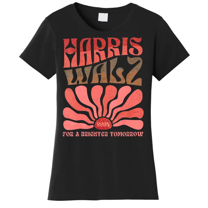 Kamala Harris Tim Walz 2024 Boho Aesthetic Harris Waltz 2024 Women's T-Shirt