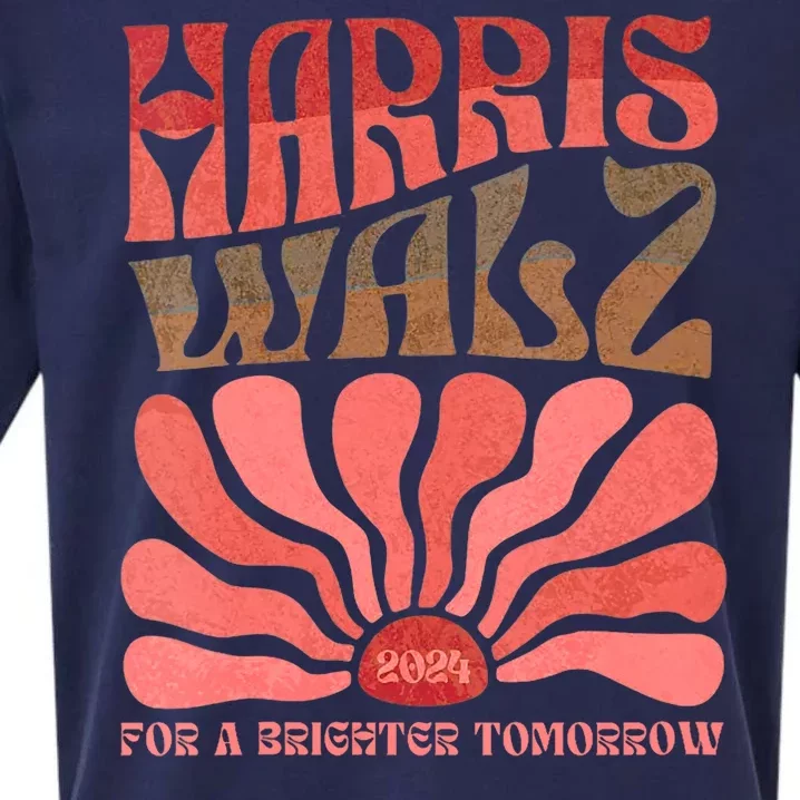 Kamala Harris Tim Walz 2024 Boho Aesthetic Harris Waltz 2024 Sueded Cloud Jersey T-Shirt