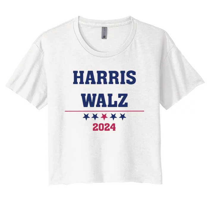 Kamala Harris Tim Walz 2024 Women's Crop Top Tee