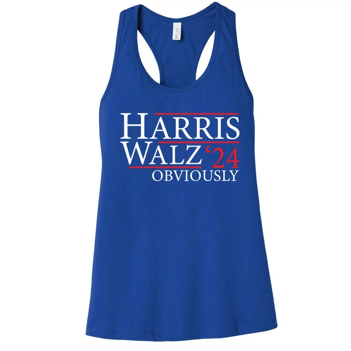 Kamala Harris Tim Walz Obviously Election 2024 Harris Waltz Gift Women's Racerback Tank