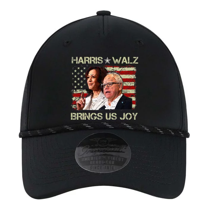 Kamala Harris Tim Walz Waltz Brings Us Joy American Flag Performance The Dyno Cap