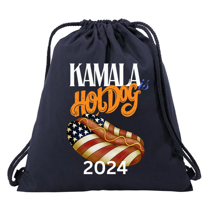 Kamala Harris Usa Election 2024 President Kamala Is Hot Dog Drawstring Bag