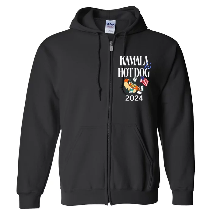 Kamala Harris Usa Election 2024 President Kamala Is Hot Dog Full Zip Hoodie