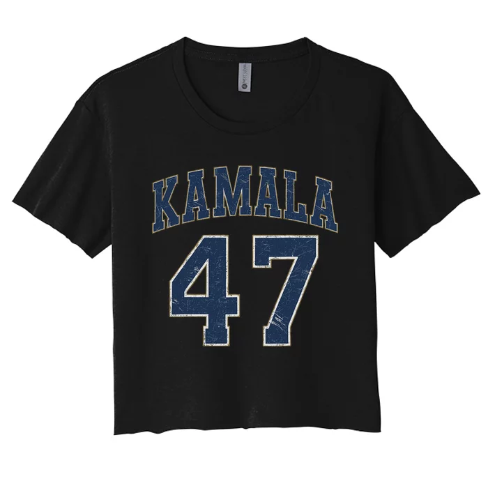 Kamala Harris Usa America 47 Women's Crop Top Tee