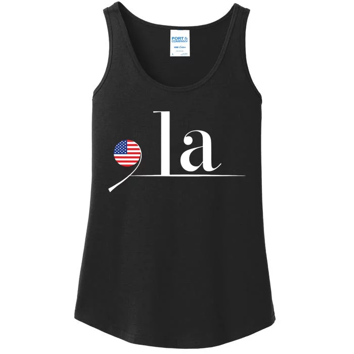 Kamala Harris Us Flag Ladies Essential Tank