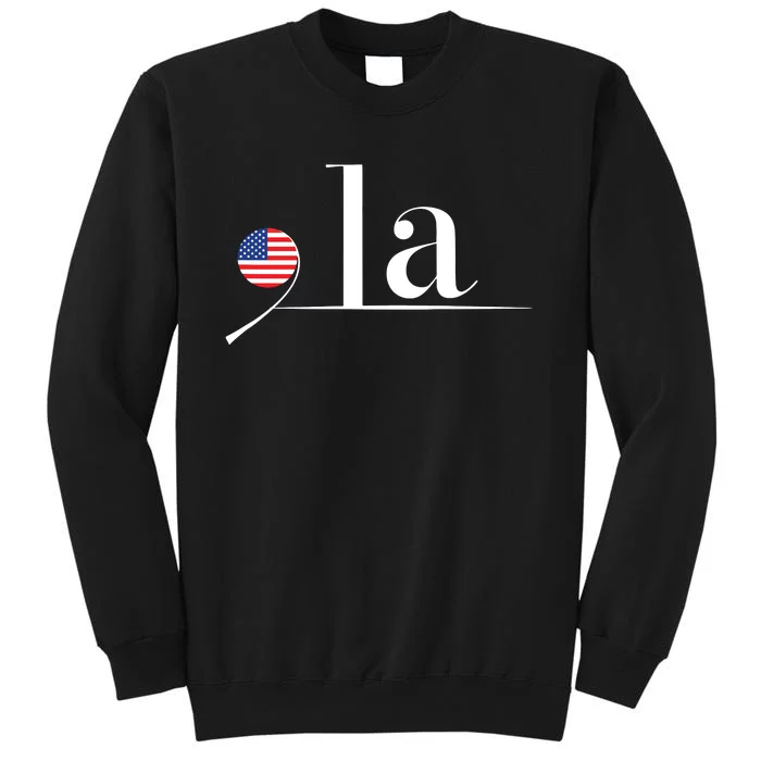 Kamala Harris Us Flag Tall Sweatshirt