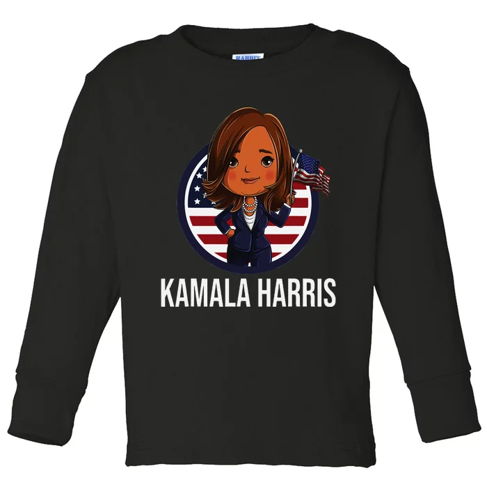 Kamala Harris Us Cute Toddler Long Sleeve Shirt