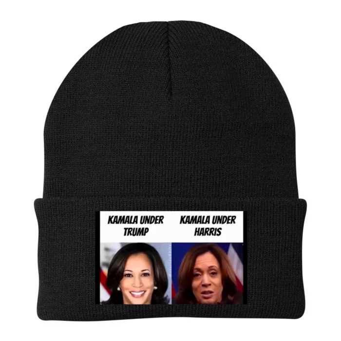 Kamala Harris Under Trump Funny Trump Supporter Knit Cap Winter Beanie