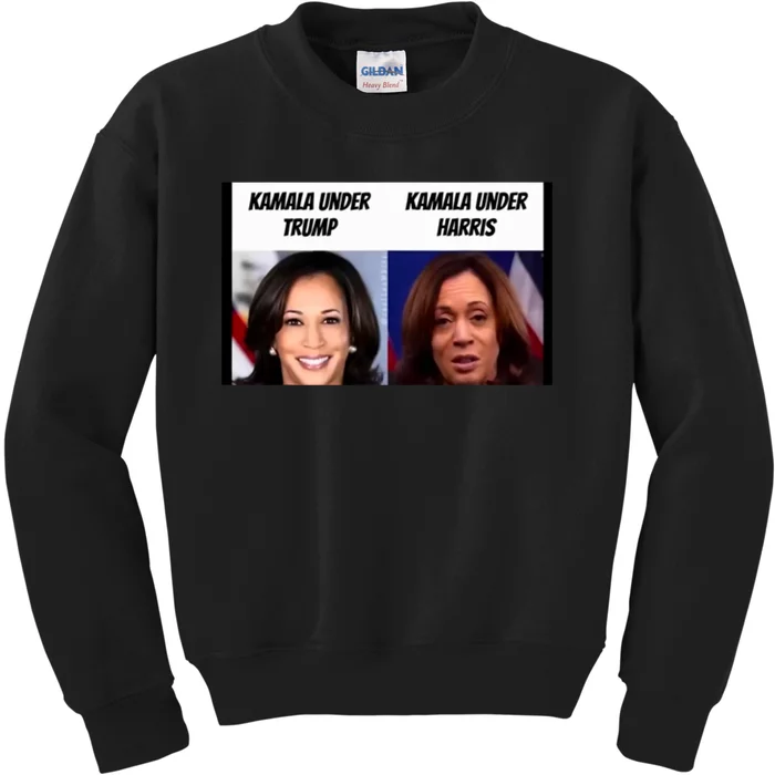 Kamala Harris Under Trump Funny Trump Supporter Kids Sweatshirt