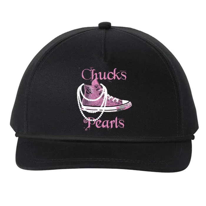 Kamala Harris Vice President Chucks And Pearls Snapback Five-Panel Rope Hat