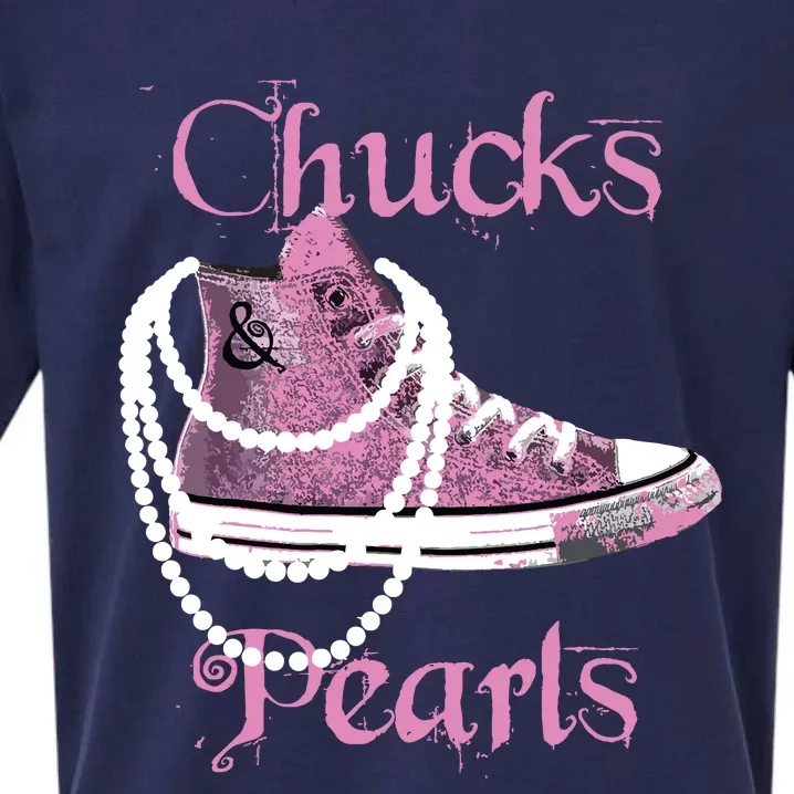 Kamala Harris Vice President Chucks And Pearls Sueded Cloud Jersey T-Shirt