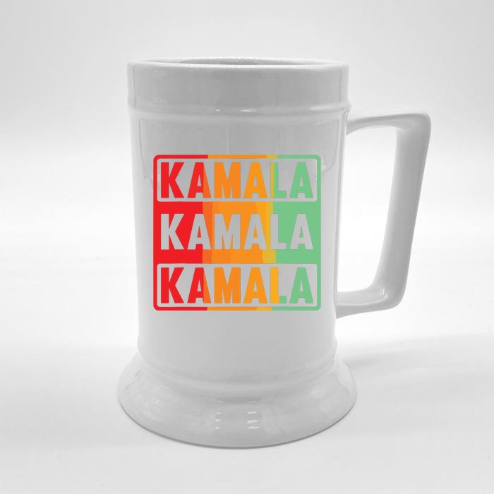 Kamala Harris Vintage Style Fans Of Kamala Harris 2024 Front & Back Beer Stein