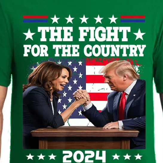 Kamala Harris Vs Trump The Fight For The Country 2024 Pajama Set