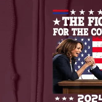 Kamala Harris Vs Trump The Fight For The Country 2024 Full Zip Hoodie