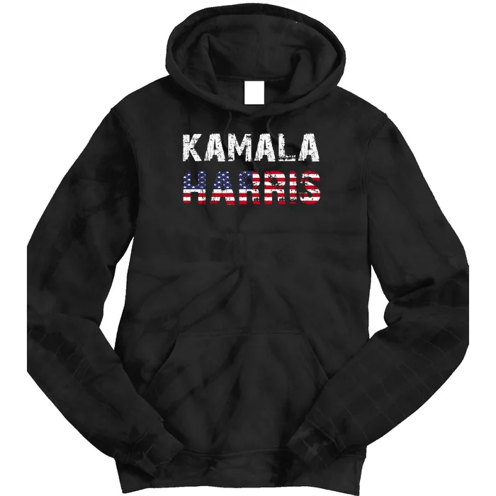 Kamala Harris | Vote 2024 America Flag Usa Tie Dye Hoodie