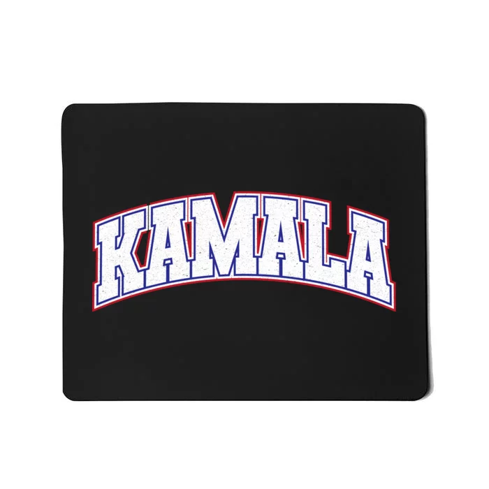 Kamala Harris Varsity Style Arch Lettering Mousepad