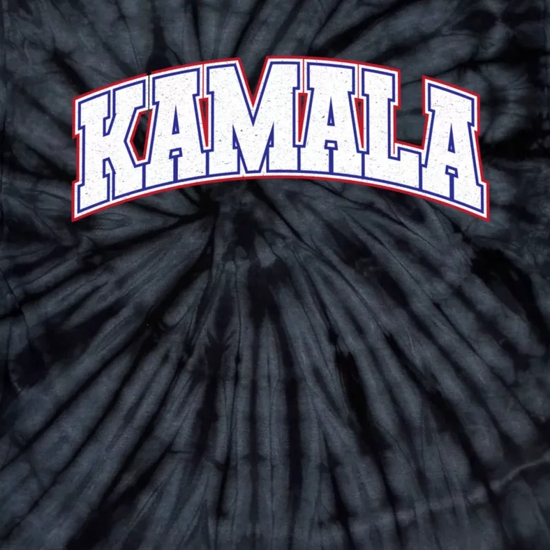 Kamala Harris Varsity Style Arch Lettering Tie-Dye T-Shirt