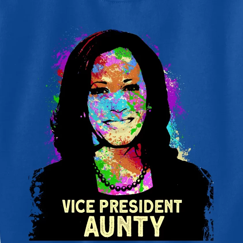 Kamala Harris Vice President Aunty Inauguration Day 2021 Gift Kids Sweatshirt