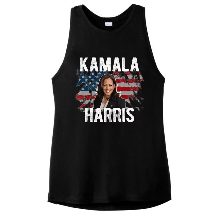 Kamala Harris Vice President Biden Harris 2020 Ladies Tri-Blend Wicking Tank