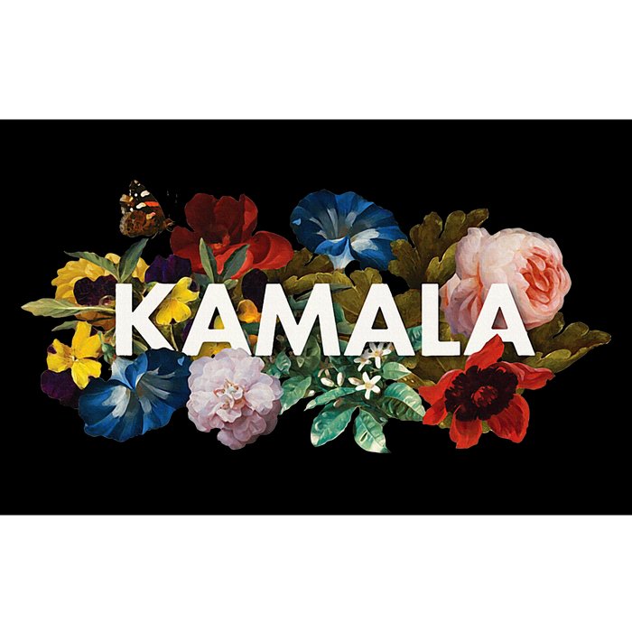 Kamala Harris Vintage Floral Feminine First Female President Bumper Sticker