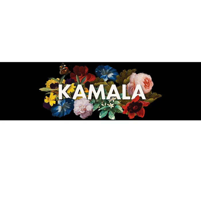 Kamala Harris Vintage Floral Feminine First Female President Bumper Sticker