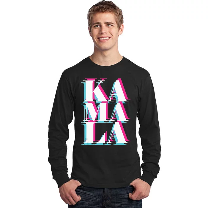 Kamala Harris Vintage Style Abstract Design Tall Long Sleeve T-Shirt