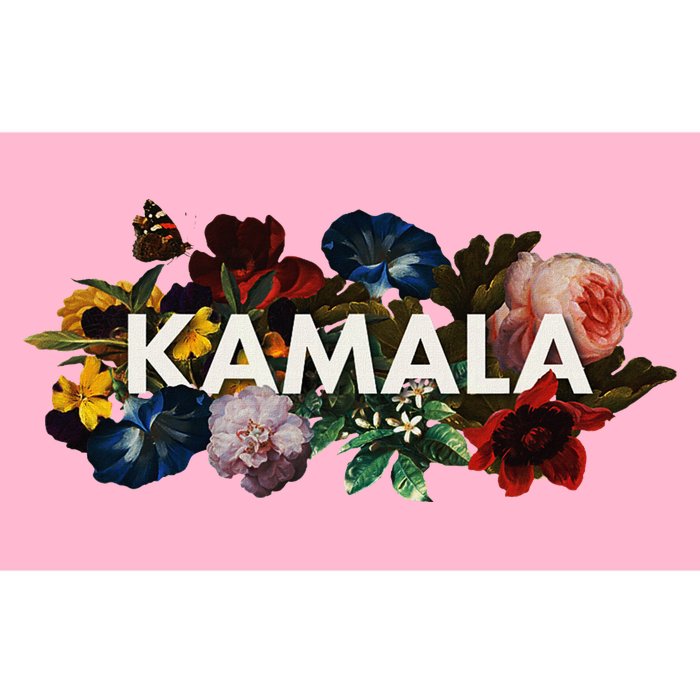 Kamala Harris Vintage Floral Feminine First Female President Bumper Sticker