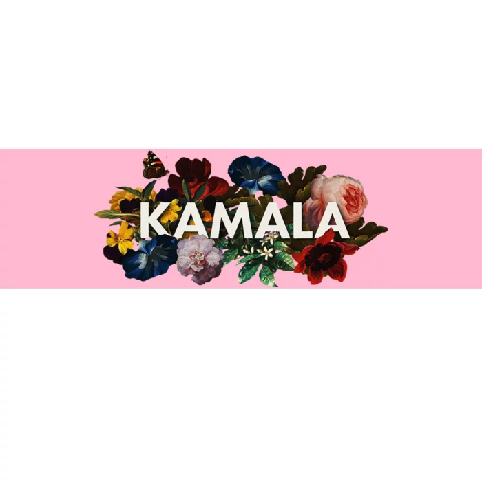 Kamala Harris Vintage Floral Feminine First Female President Bumper Sticker