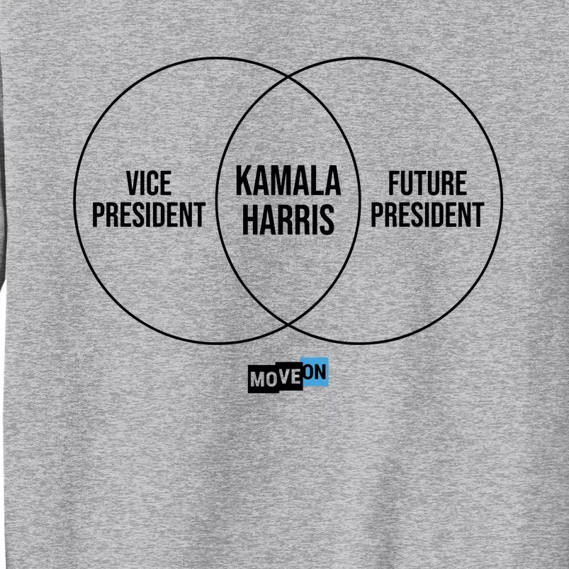 Kamala Harris Venn Diagram Tall Sweatshirt