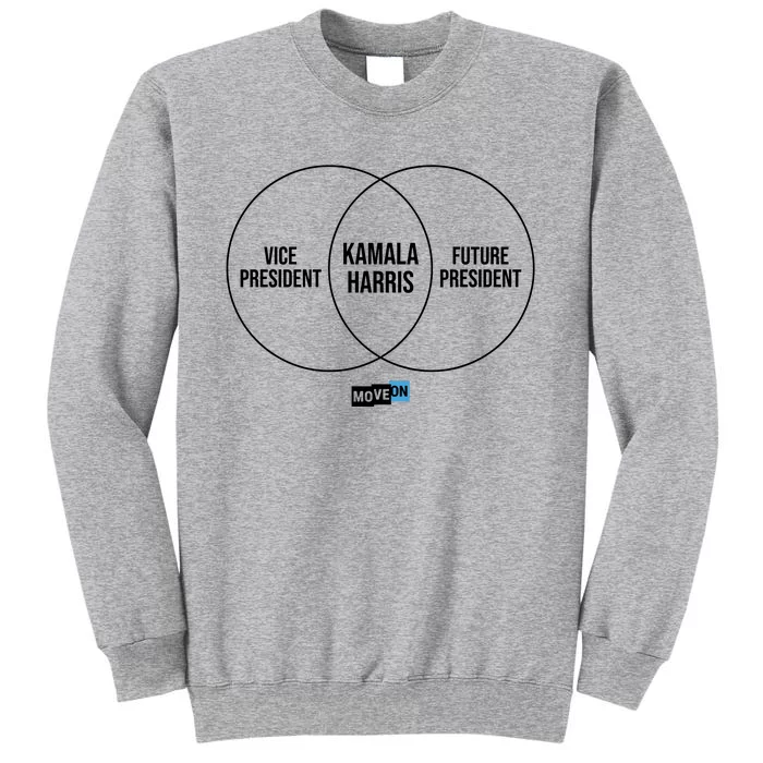 Kamala Harris Venn Diagram Tall Sweatshirt