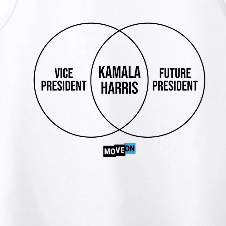 Kamala Harris Venn Diagram Performance Tank